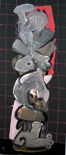 HST 200x90 cm. 2004 -Protoplasme vertical écorché